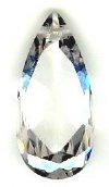 1 19x9mm Faceted Pear Drop Crystal Cubic Zirconia